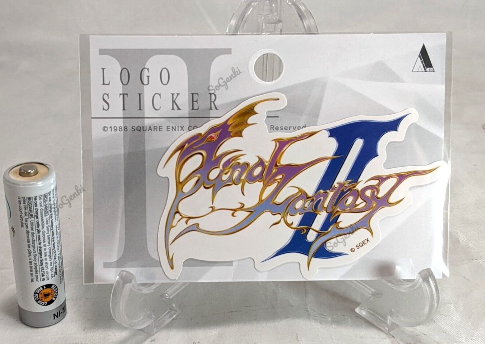 Final Fantasy II Logo Sticker Official Square Enix Japanese