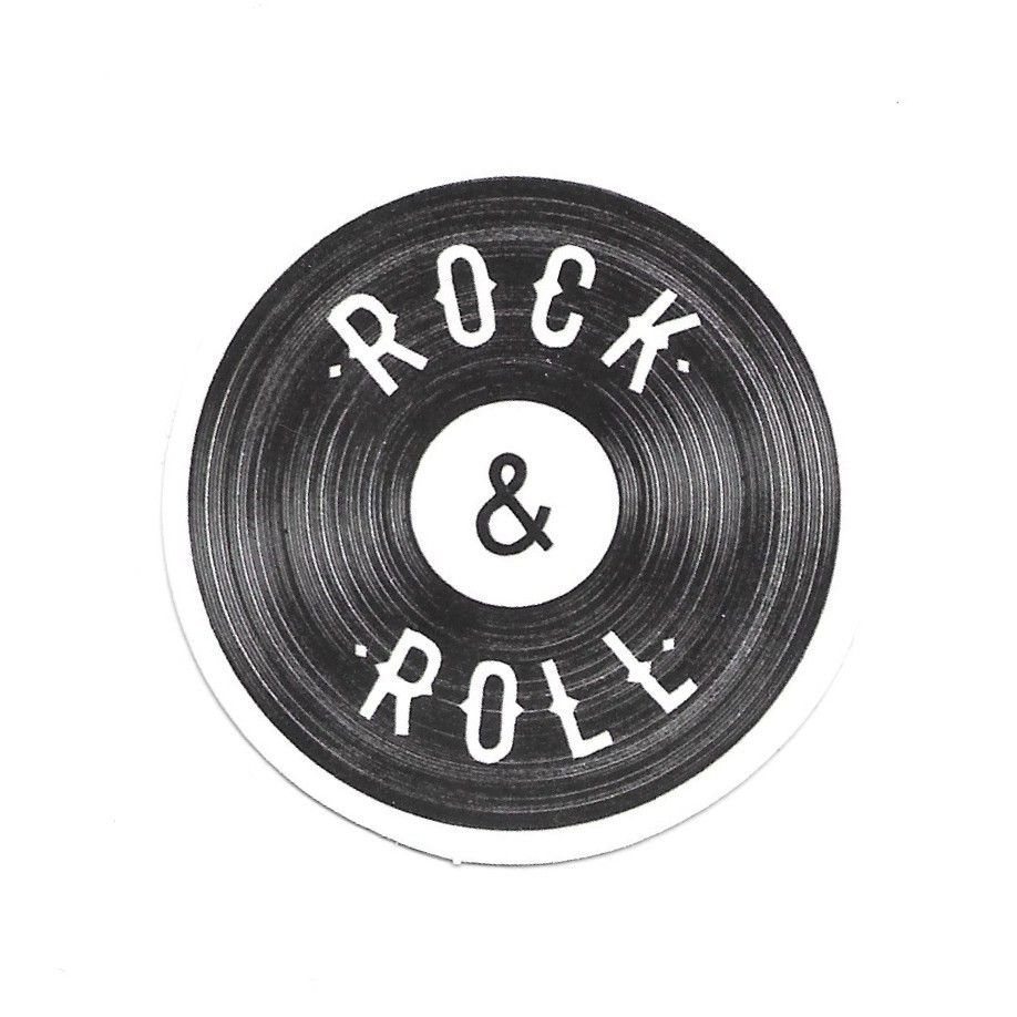 Rock & Roll Vinyl Record Sticker Retro Music Decal Classic Rock LP Album Art