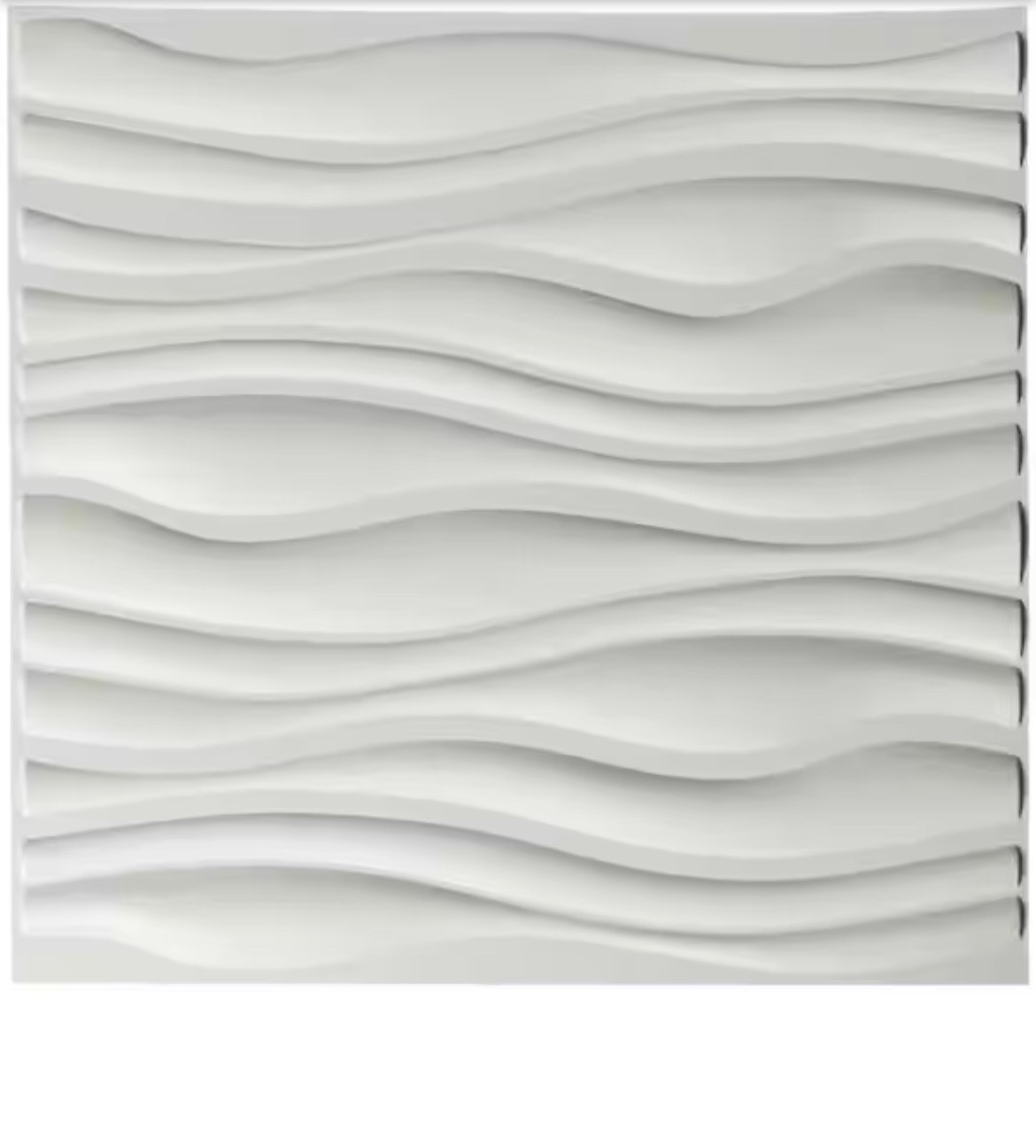 Art3D 12 Pack 3D Wave Design Wall Panels 19.7"X19.7" PVC Panel for Interior Wall