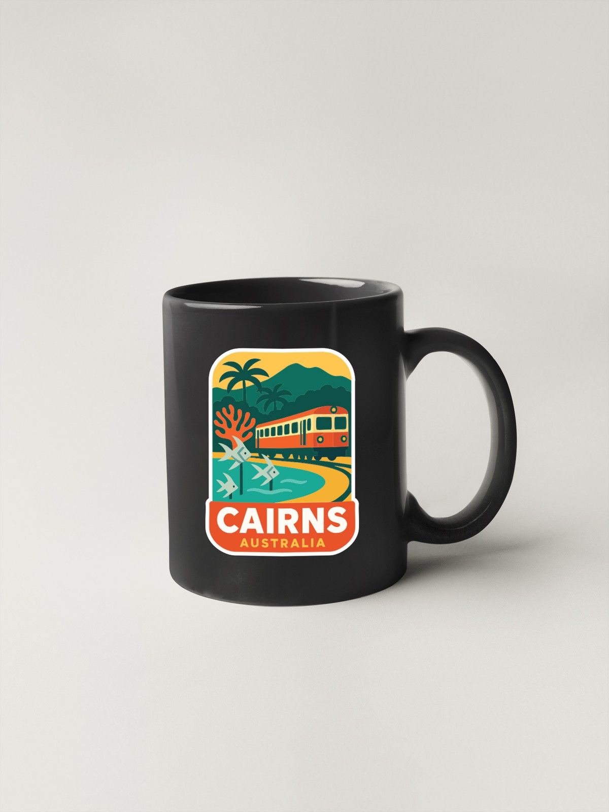 Cairns Australia Sticker Decal Vinyl Die-Cut City Skyline Landmark Design