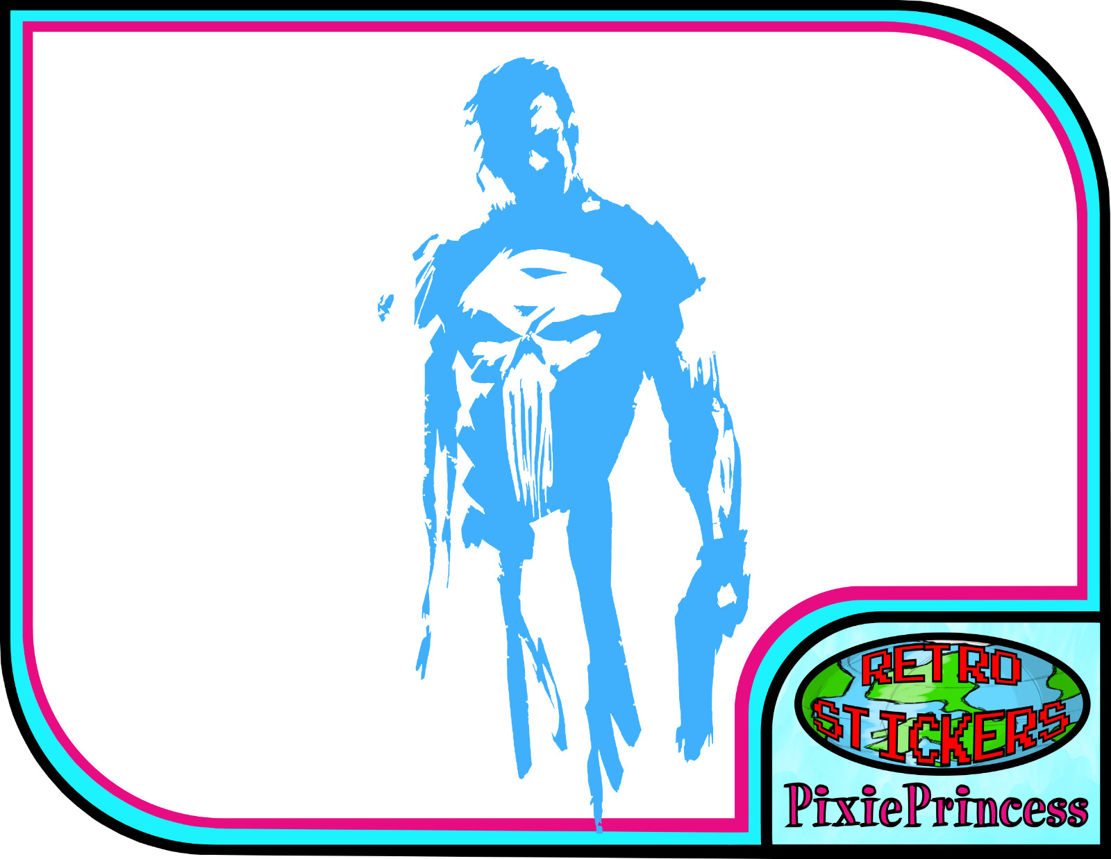 Marvel The Punisher Frank N Vinyl Sticker Car Bike Truck Window Wall Art Comic
