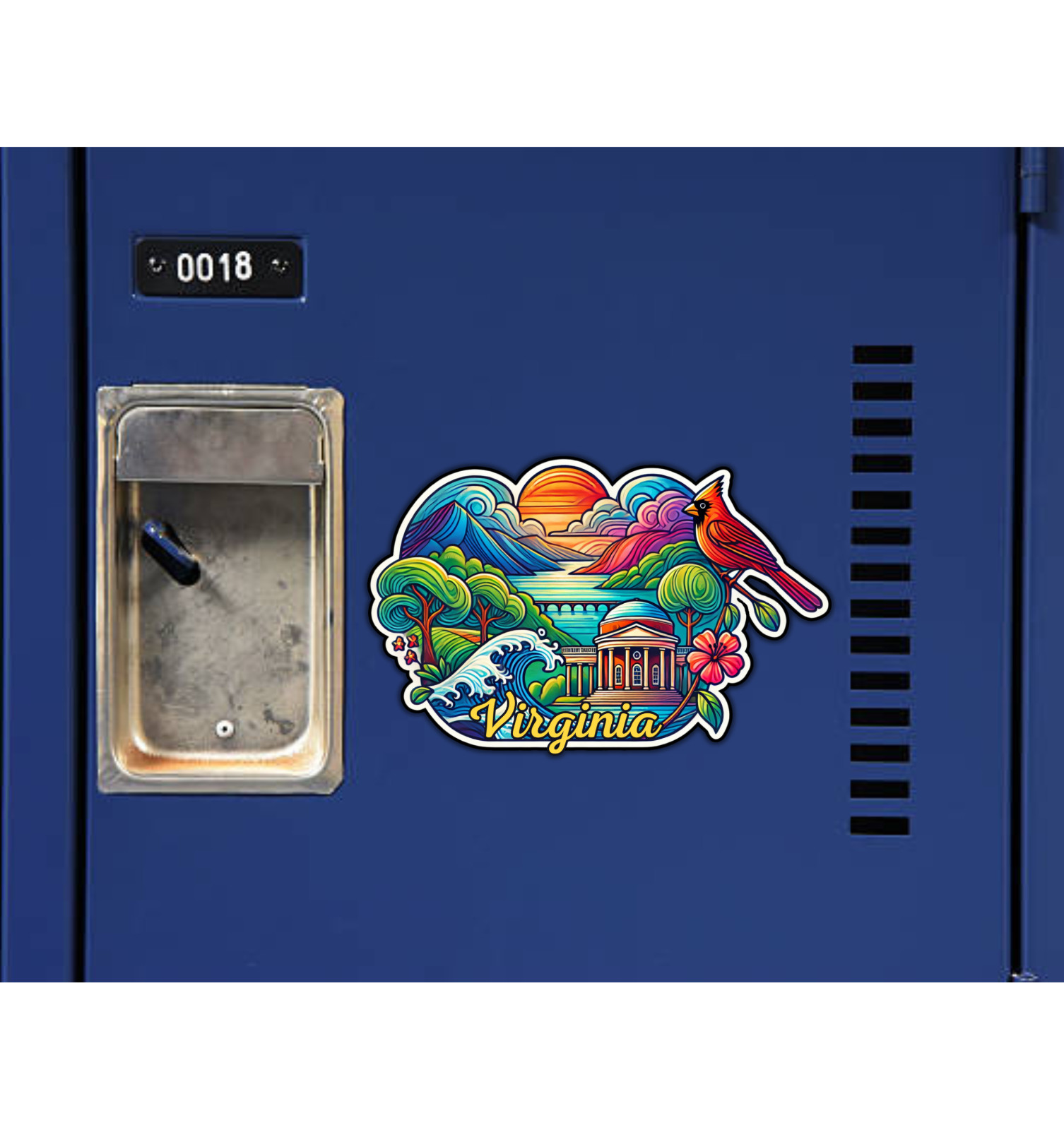 Virginia Fridge Magnet or Laptop Sticker