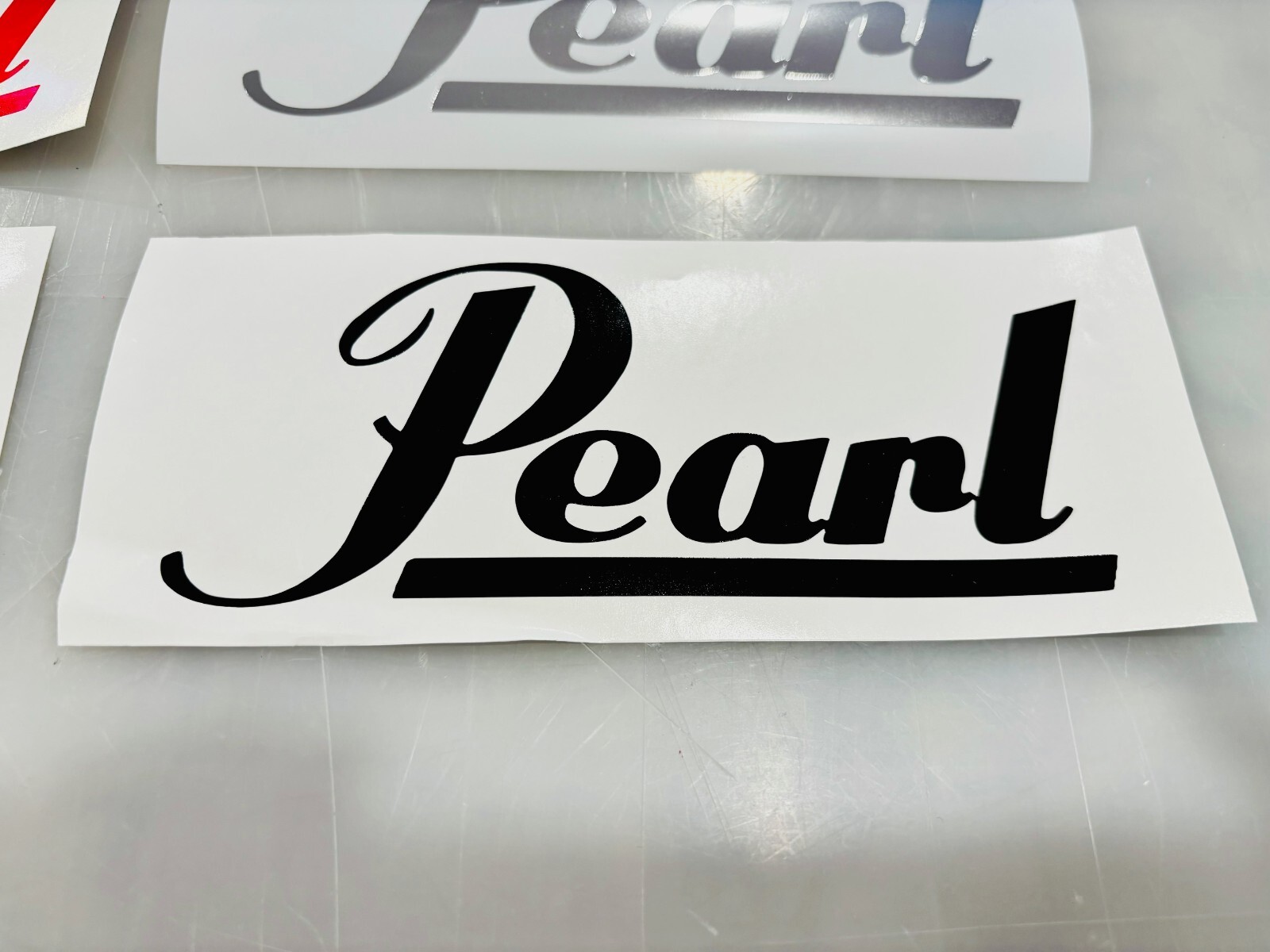 Pearl Drums Vinyl Decal – MANY Sizes & Colors Avail & FREE Ship Buy 2 Get 1 FREE