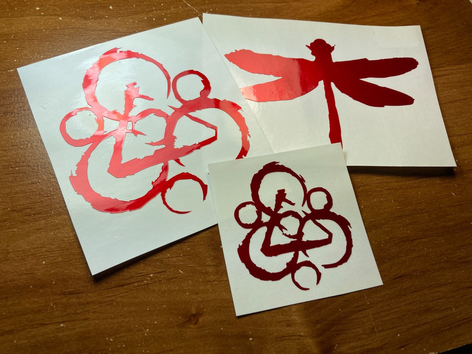 Coheed And Cambria Red Satin Vinyl Car Laptop Decal SET | 3 Stickers