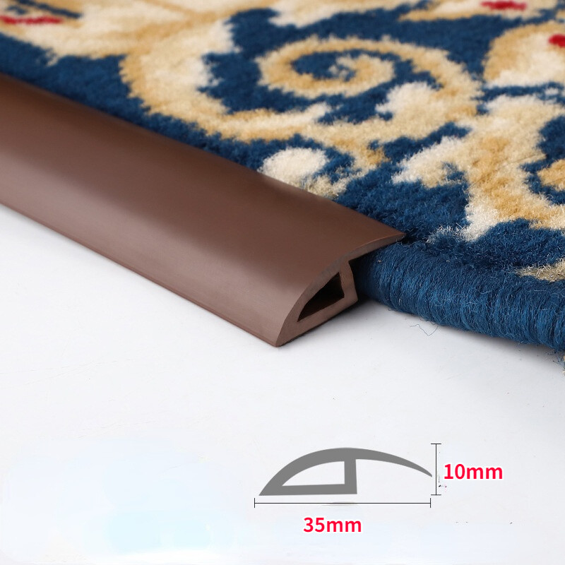 6.56ft DIY Self Adhesive Floor Edging Strip PVC Carpet Threshold Transition Tape
