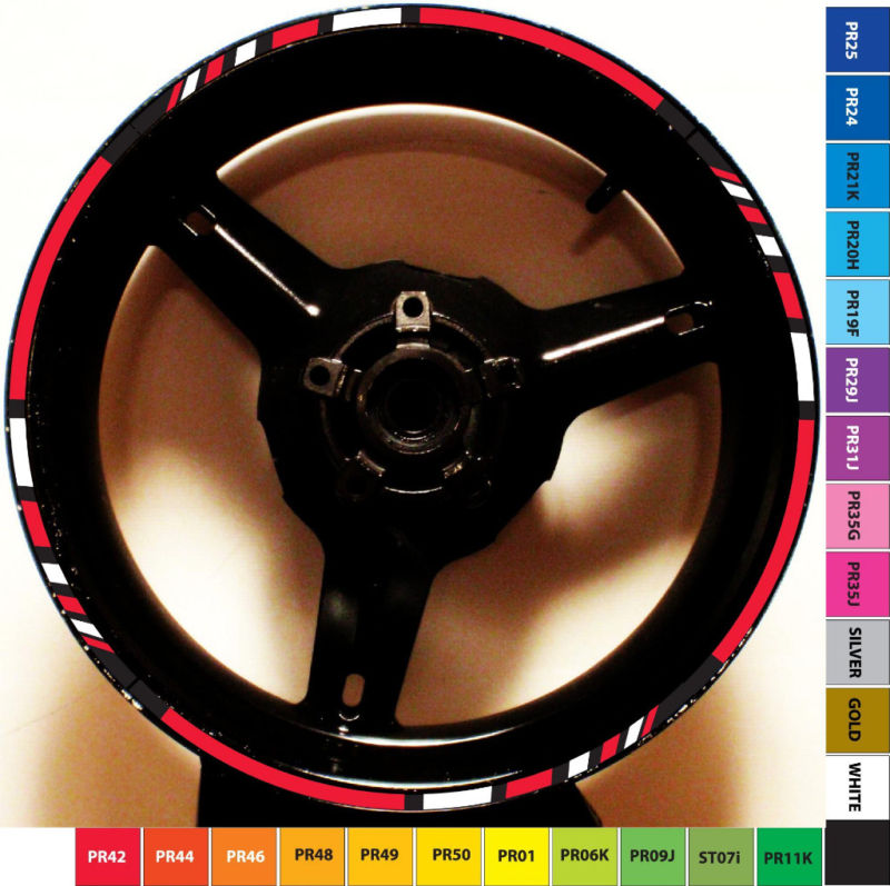 CUSTOM MOTORCYCLE RIM STRIPE WHEEL DECAL TAPE YAMAHA VMAX 17 or 18 INCH STICKER