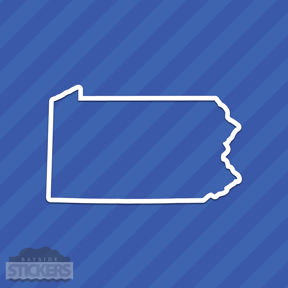 Pennsylvania PA State Outline Vinyl Decal Sticker