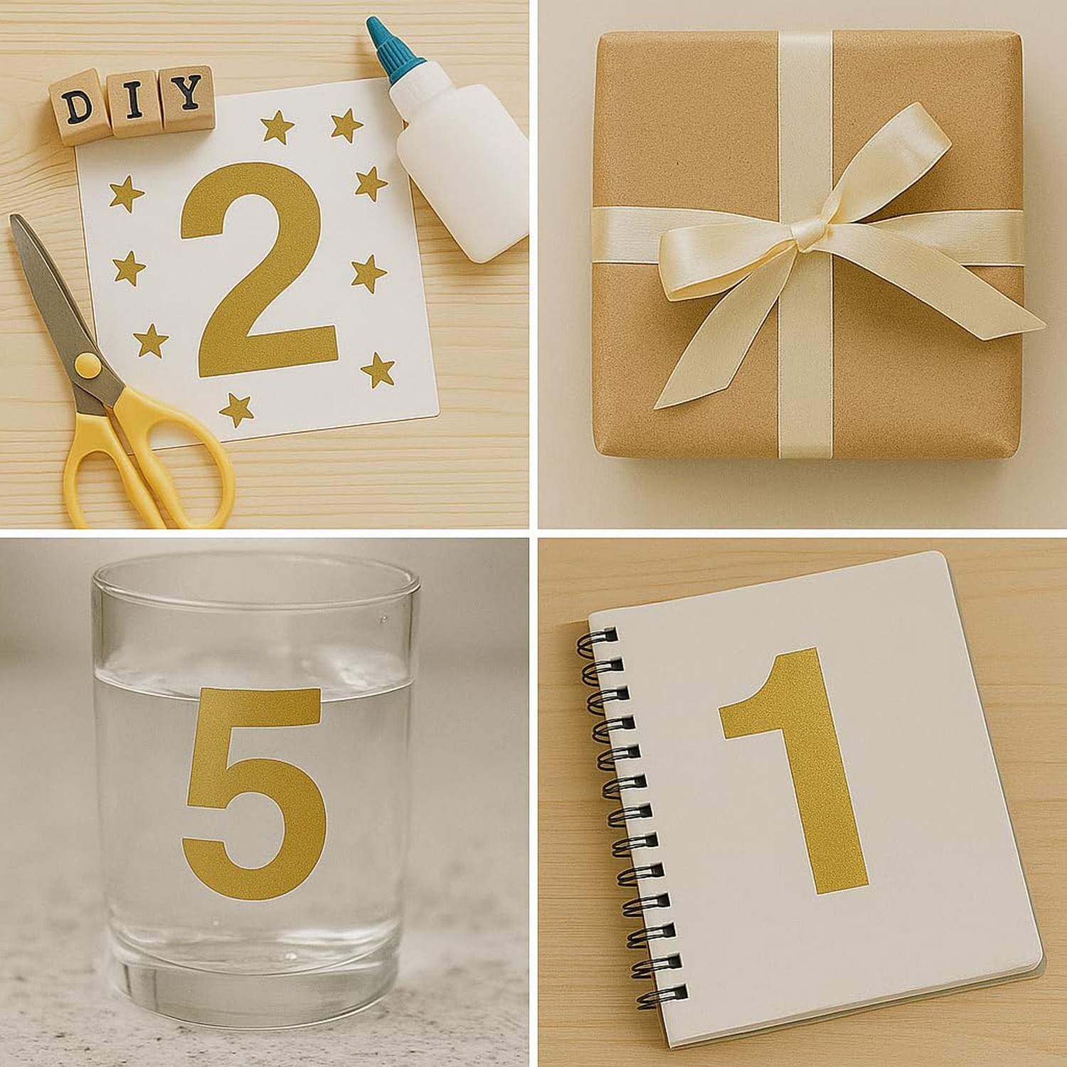 8 Sheets 4 Inch Number Stickers 0-9 – Waterproof Vinyl Self Adhesive Numbe