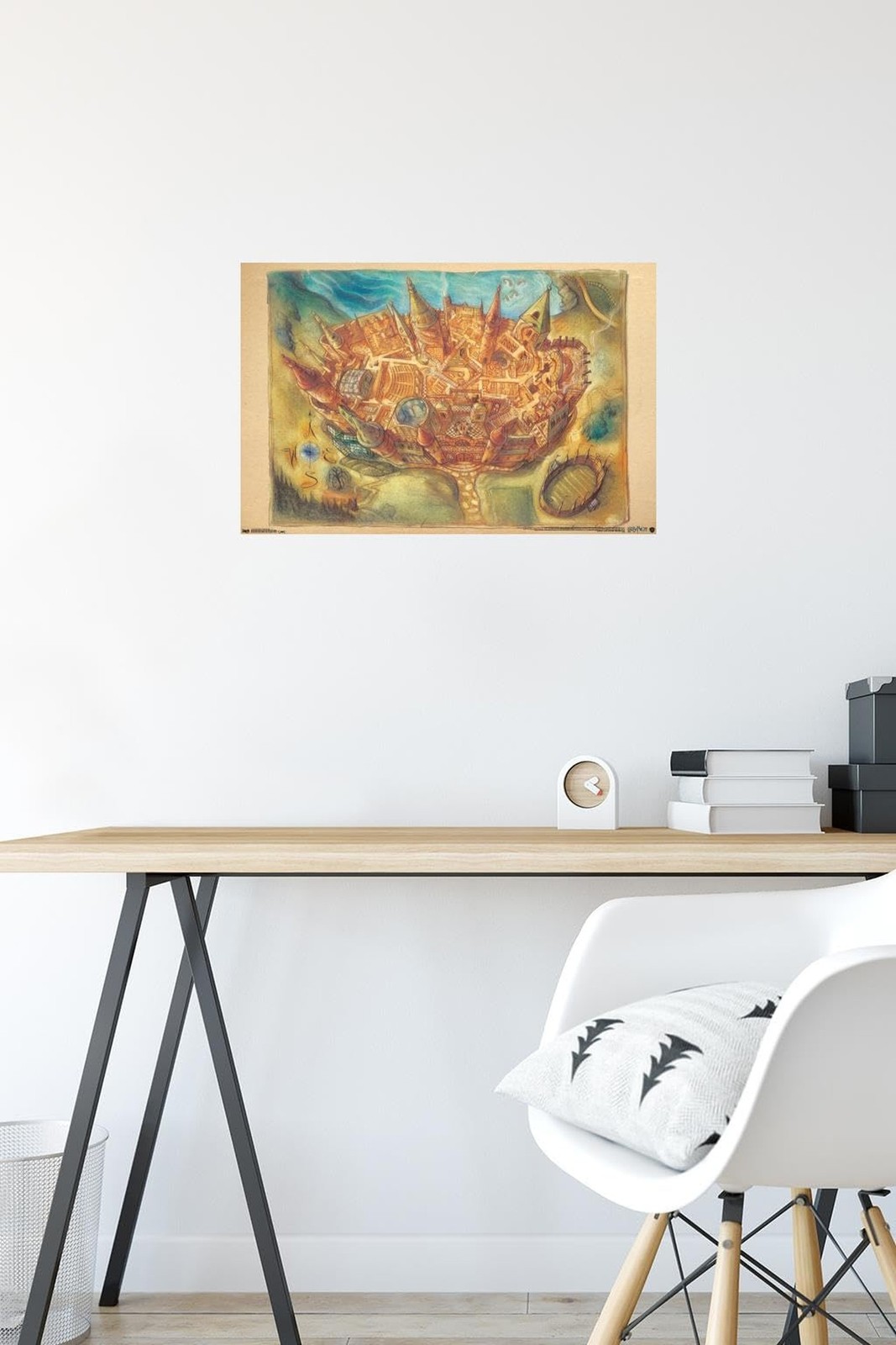 Trends International The Wizarding World: Harry Potter – Hogwarts Map Wall Po…