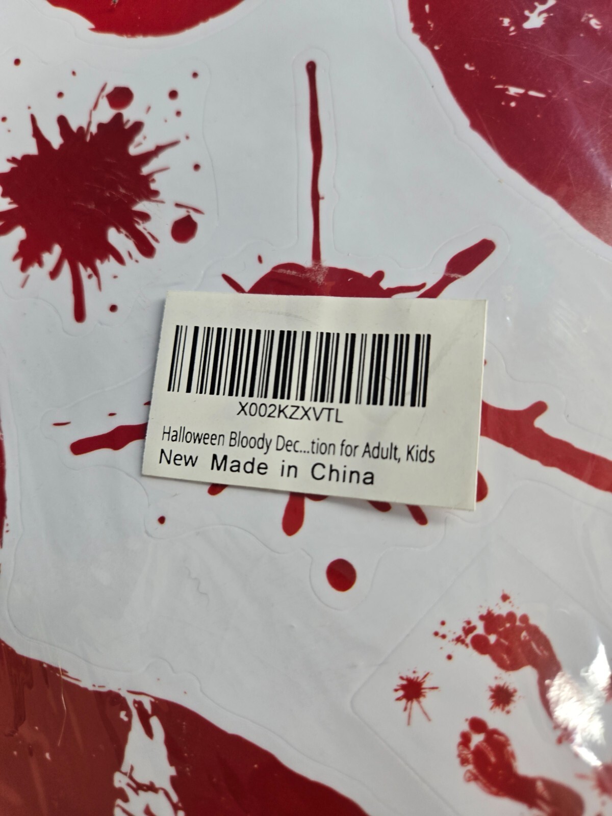 Halloween stickers Bloody Footprints Floor Clings Bloody party Decorations