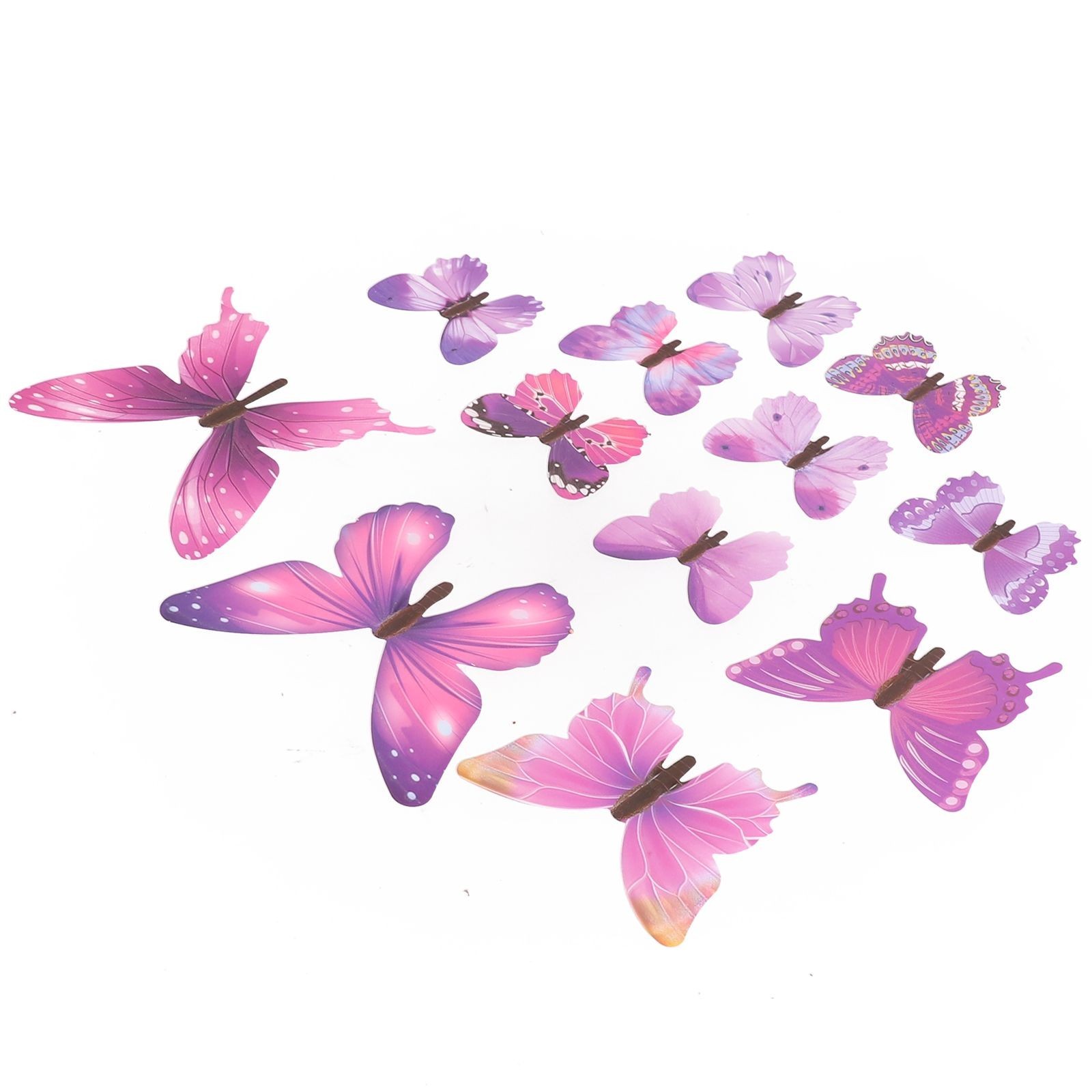 3D Stickers Three-dimensional Luminous Simulation Butterfly Luminous Sticker/PVC