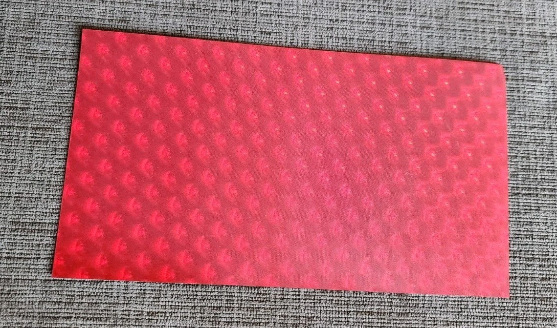 10X Lot of Red Rectangle Shape Vinyl Decals **Non-Sticker** (4" x 7.25")