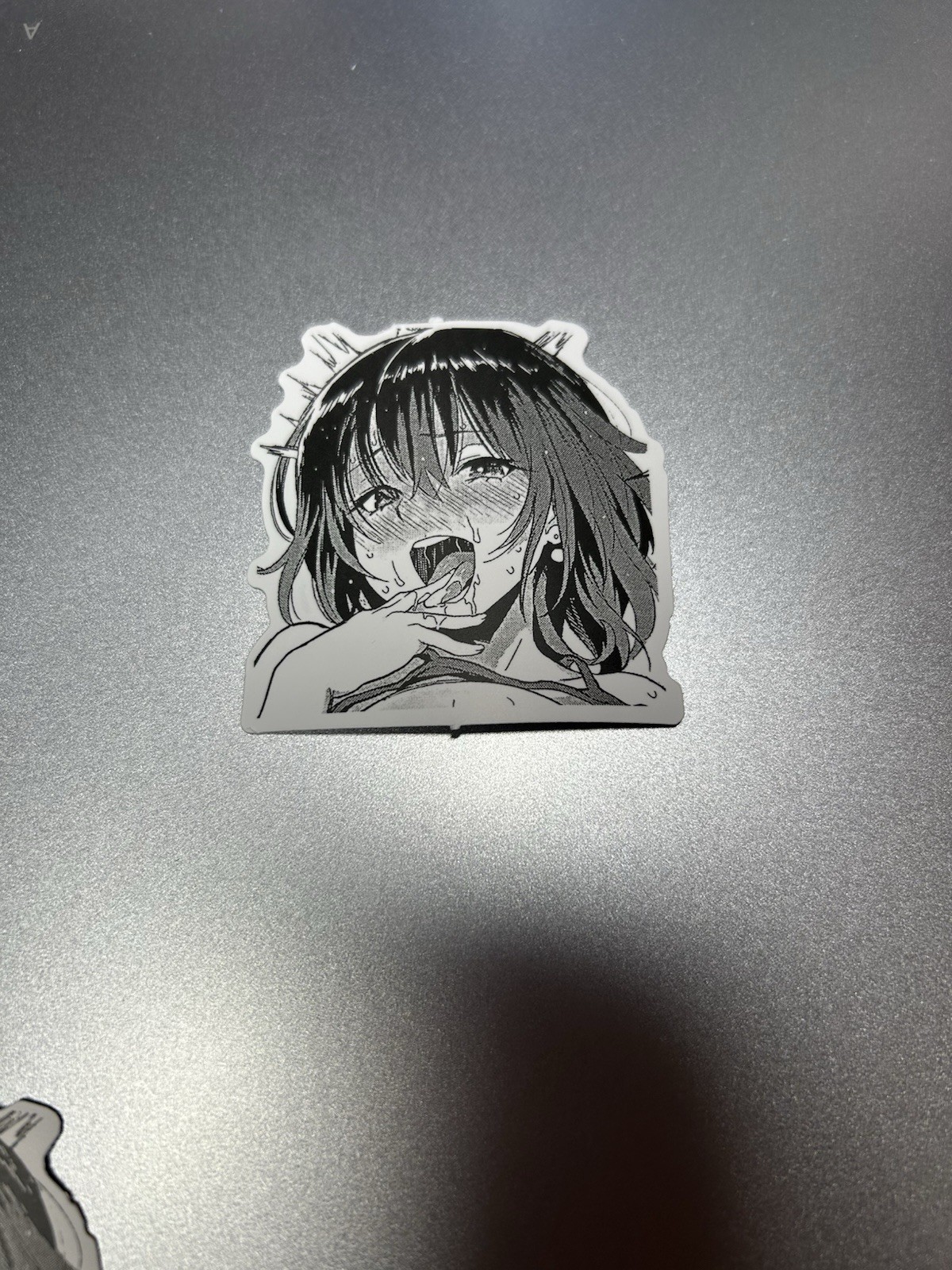 black and white waifu lewd sexy girls stickers #7