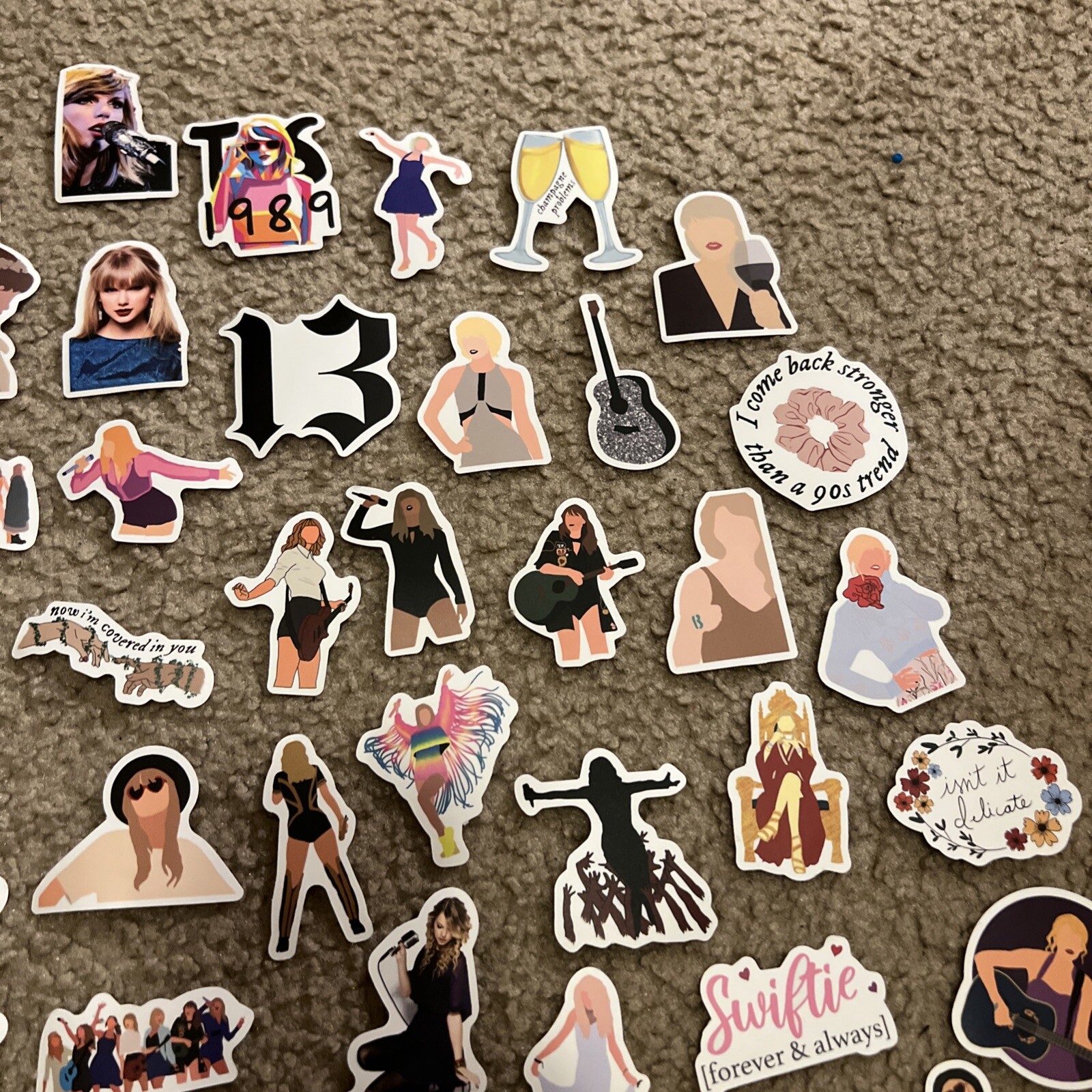 100 Piece Taylor Swift Stickers Laptop Luggage Decals Dope Wall Sticker Lot A