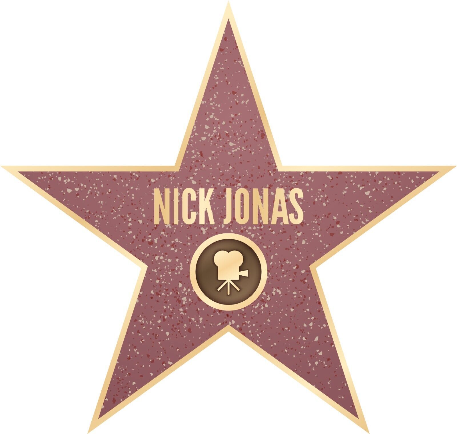 Walk Of Fame Hollywood Star Personalised Custom Name Decal Wall Sticker Art