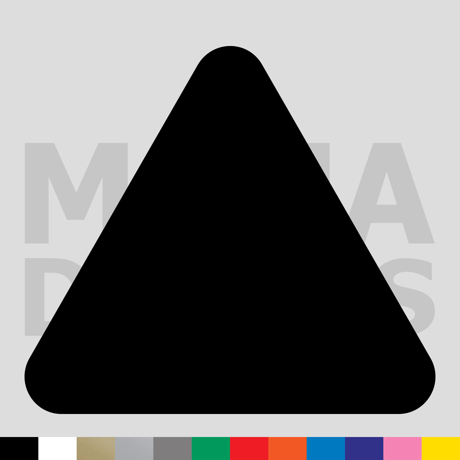 Triangle Rounded Vinyl Die Cut Decal Sticker – Shape