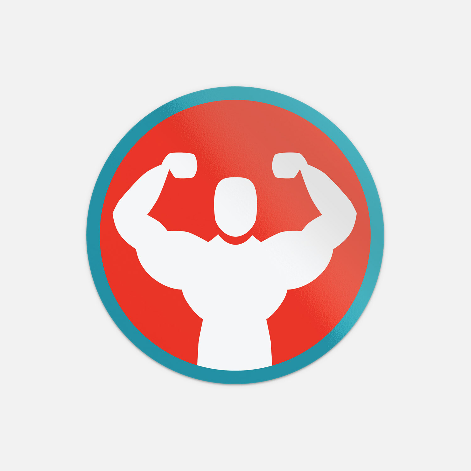 Bodybuilding Fitness Icon Sign Sport Vinyl Sticker Decal
