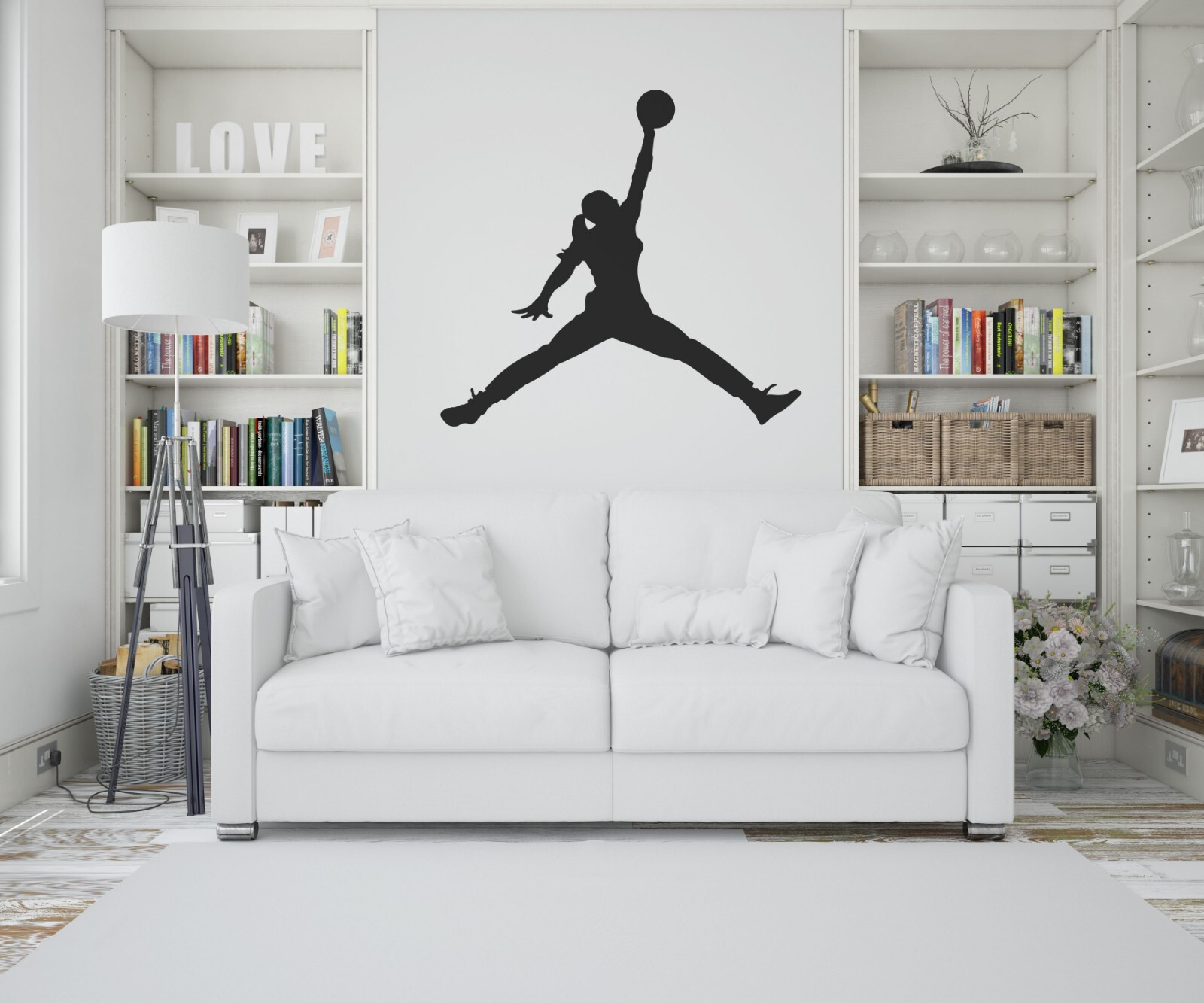 Michael Jordan Decal Jumpman Sticker Basketball Girl Wall Car Laptop Girl Room