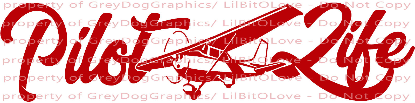 Pilot Life Vinyl Decal Cessna Plane Small Airplane Piloting