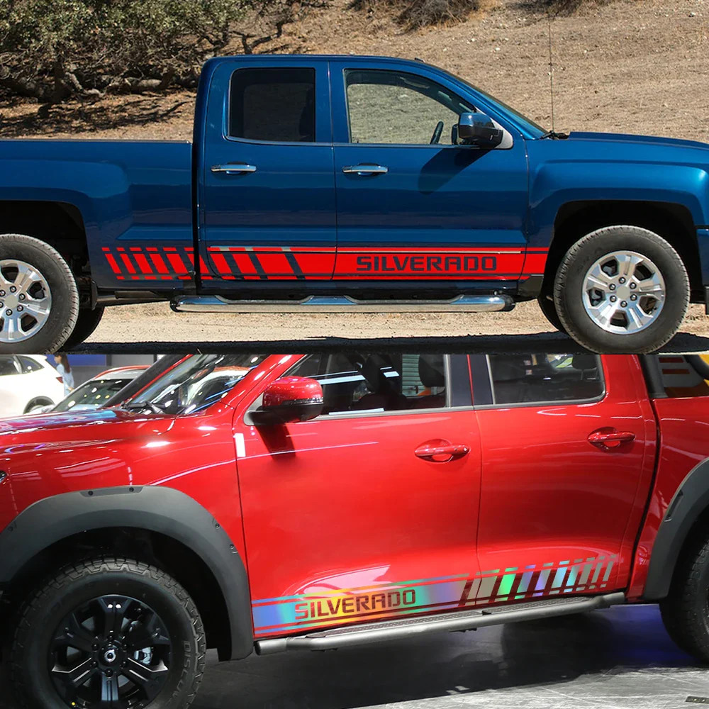 Aftermarket Door Side Stripe Decal for Chevrolet Silverado 1500 LT / LTZ / WT /