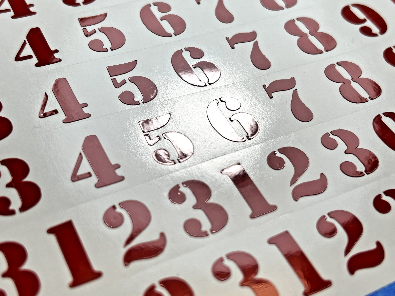 1-10 5x+ Stencil Joe Outdoor Vinyl Decal Numbers for Mailbox Door Address Locker