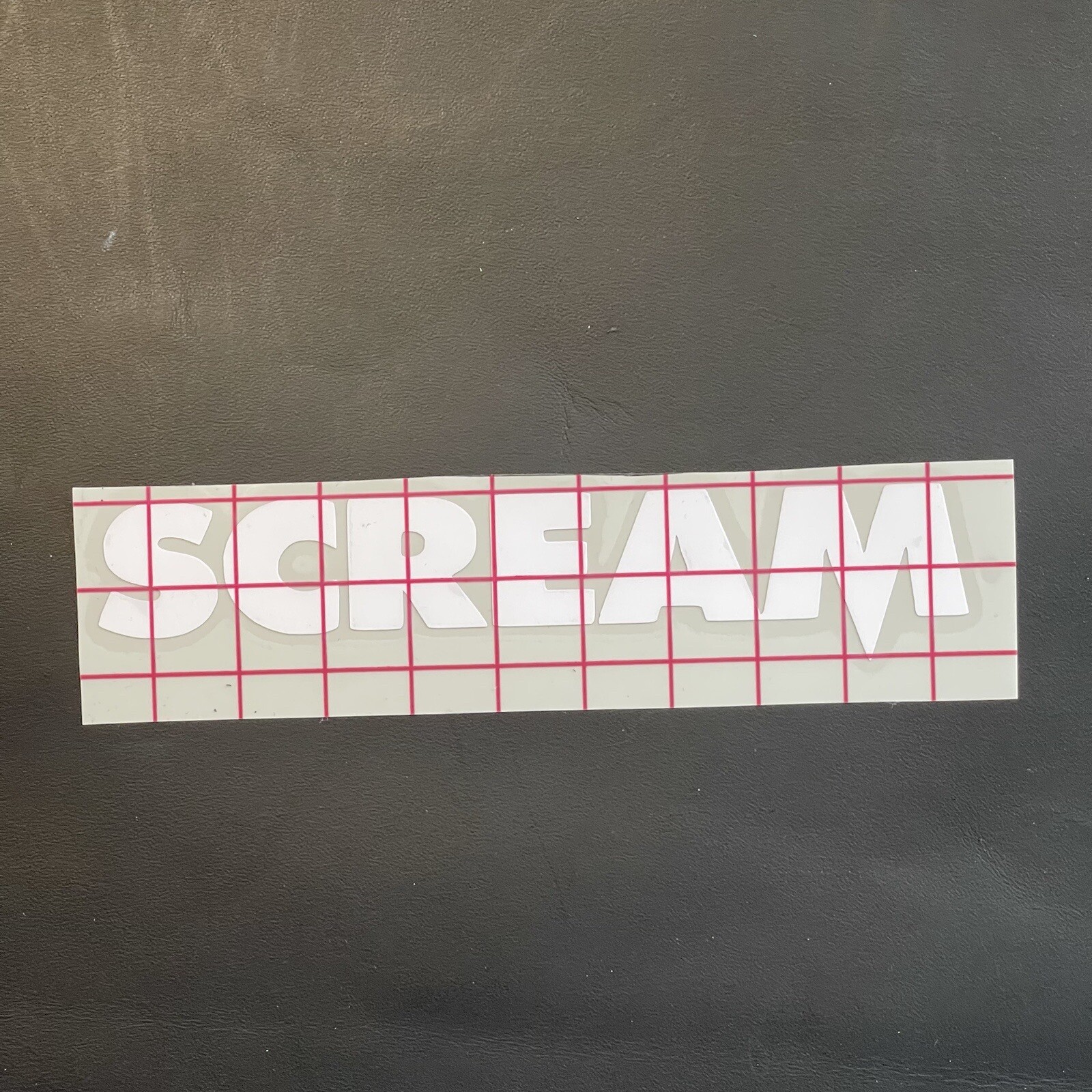 Scream Vinyl Logo Sticker Decal Car Bumper Horror Movie Film Ghostface Stab 90s
