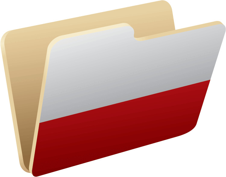 Poland Folder Flag Car Bumper Sticker Decal