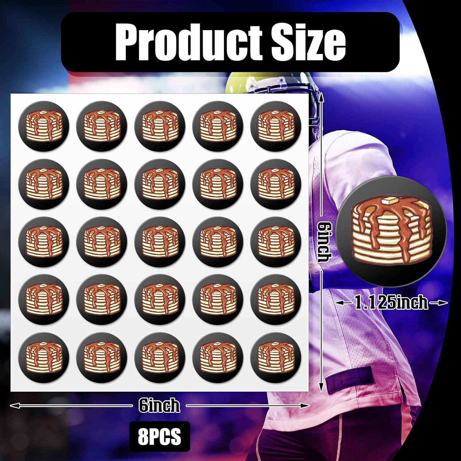 200 Pcs Football Helmet Stickers – Award Decals & Pancake Block Stickers