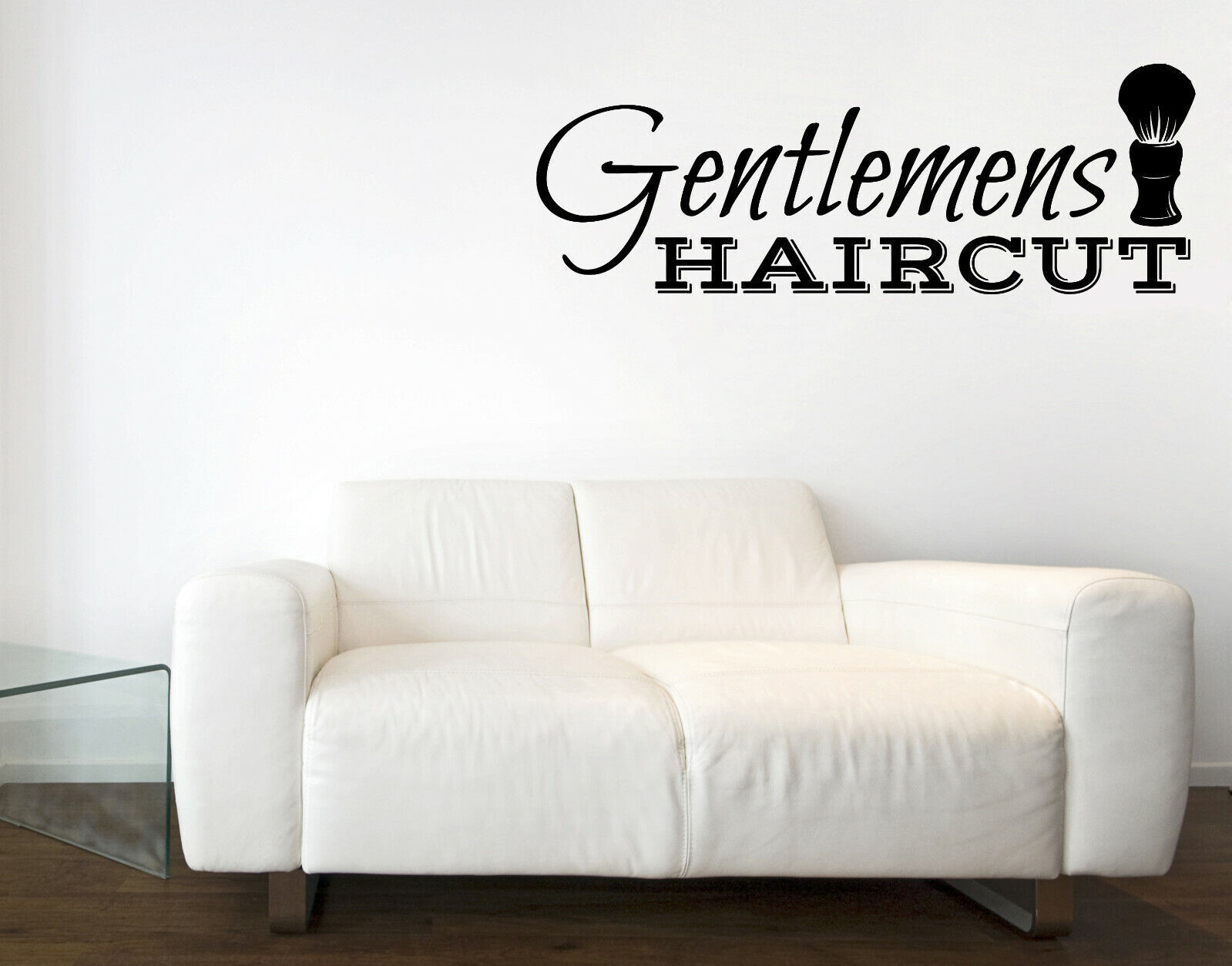 Vinyl Decal Wall Sticker Barber Gentlemens Salon Moustache Haircut Shave (n1553)