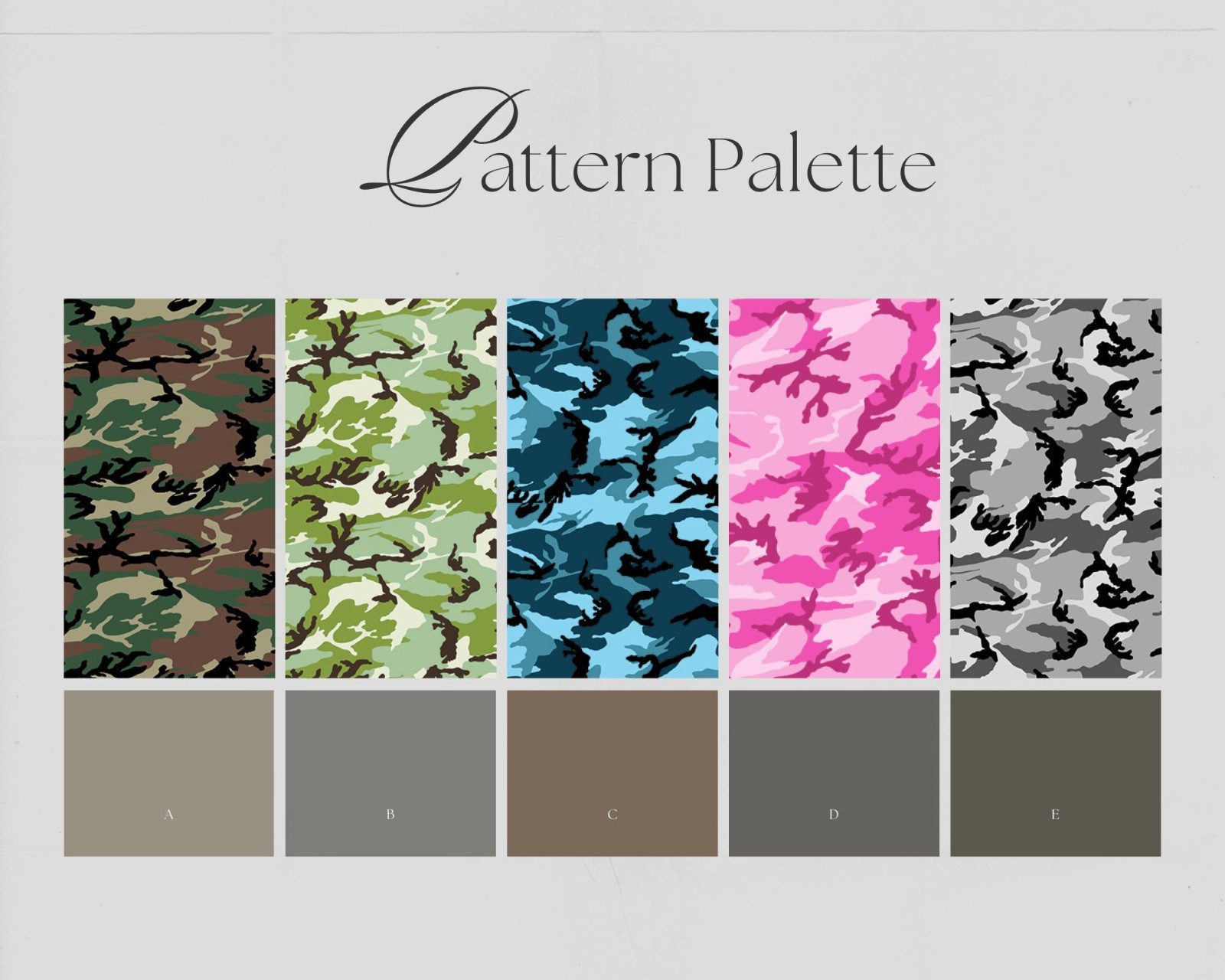Camo Pattern Vinyl Siser HTV & Adhesive Craft Vinyl Oracal FREE SHIPPING