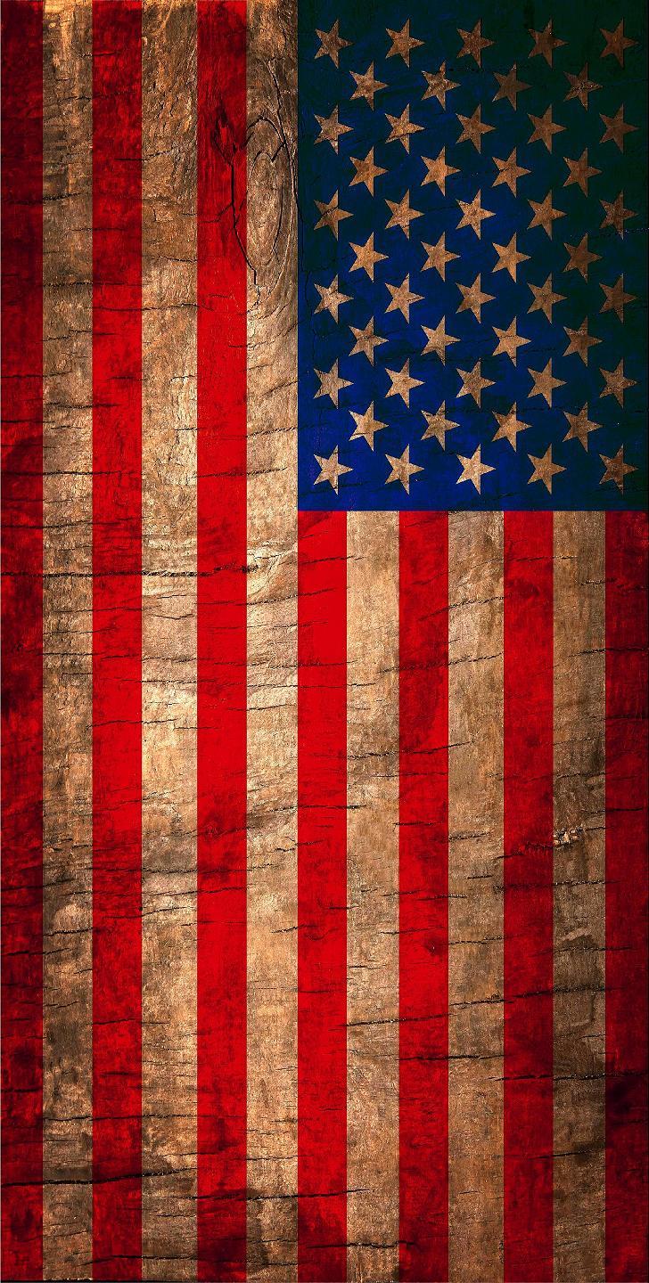 Stained American Flag Cornhole Board Printed 3M Vinyl Wrap Single or Set