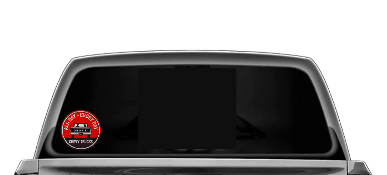 Car Classics "Chevy Trucks" – 4" Handcrafted Vinyl Decal Cooler Vehicle Laptop