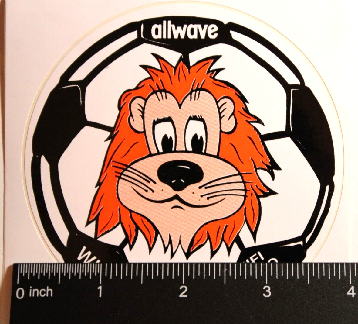 Austria 1990 World Cup Lion Mascot Ball STICKER Travel City Decal Vinyl Souvenir