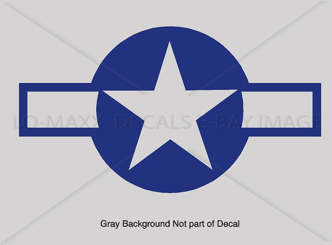 WW 2 USAF US Air Force Roundel Military Aircraft Fighter Bomber Insignia Decal