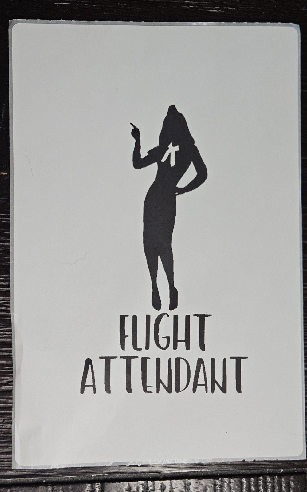 Cabin Crew Aviation Sticker Cute Travel Decal Flight Attendant