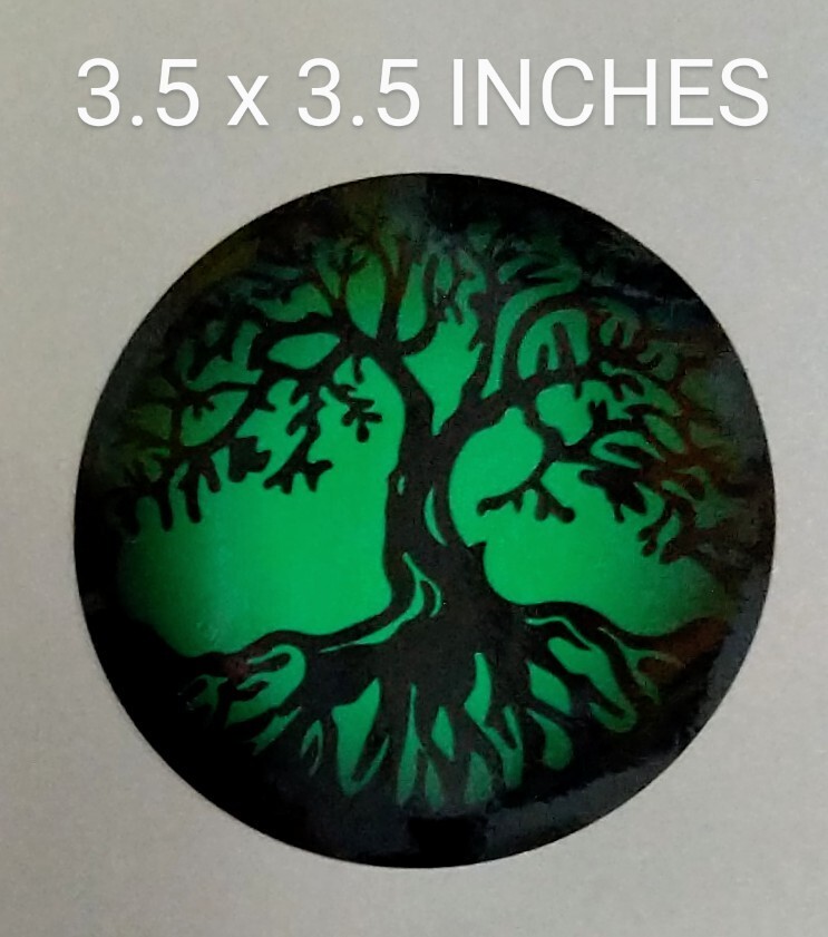 3.5" Tree Of Life Decal 3 Colors To Choose From Hippie Spiritual Nature Earth