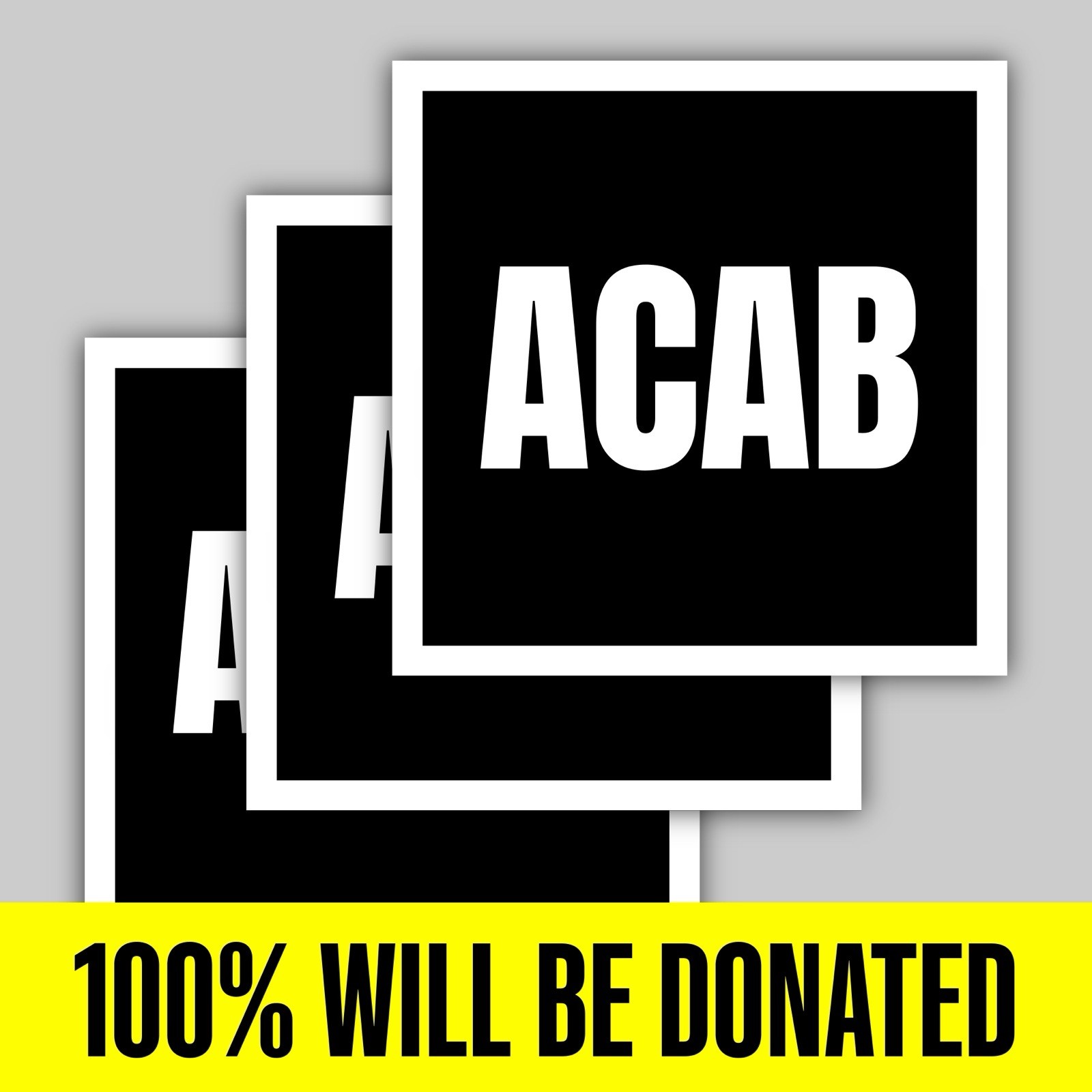 "ACAB" Anti-Police Antifascist 3 Sticker Pack (5 inches)