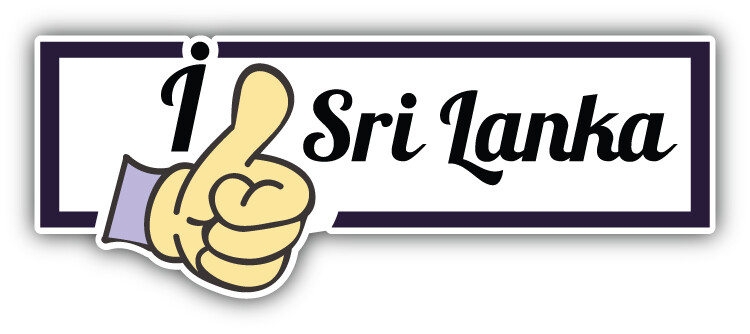 I Like Sri Lanka Travel Slogan Car Bumper Sticker Decal