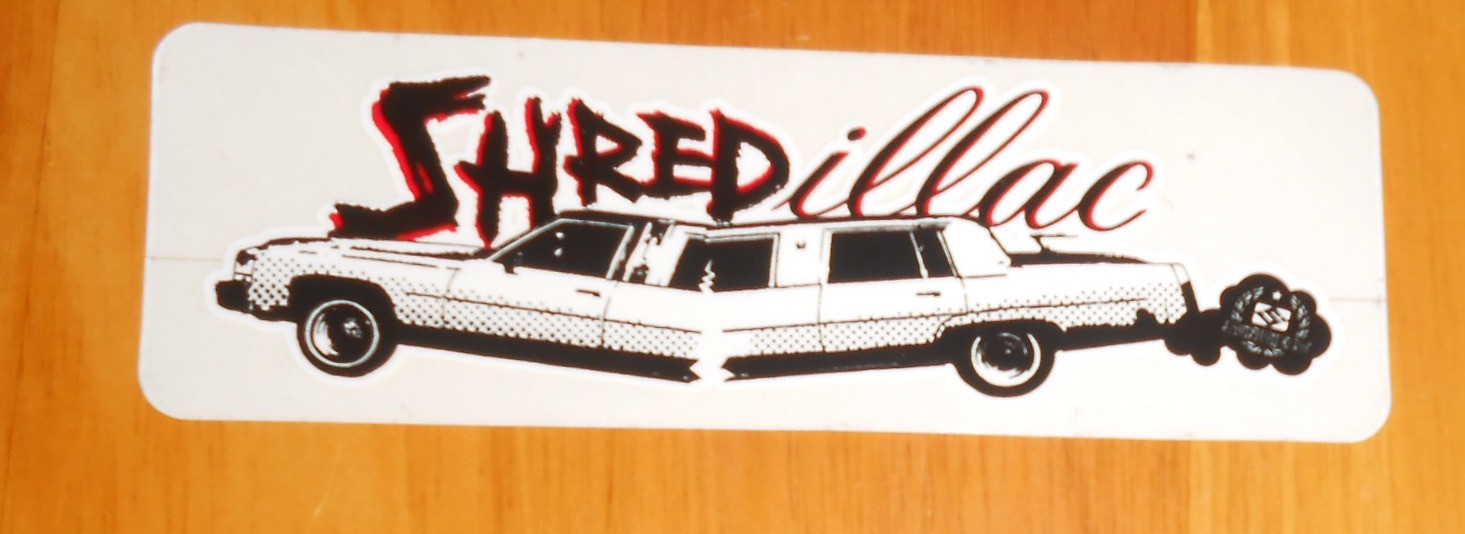 Shredillac Bumper Sticker Original Promo 5.5×2 Cadillac
