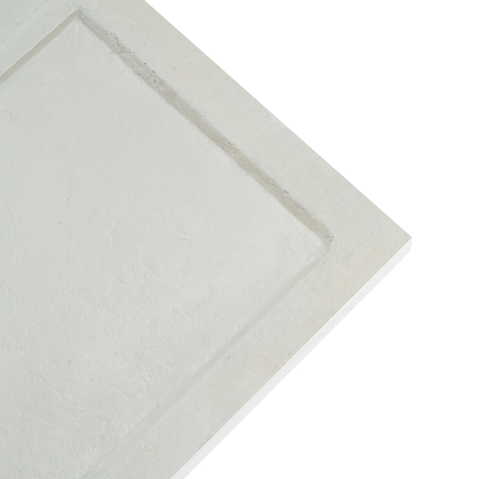 Modern 4 PCS PU Panels Faux Stone Wall Panels White for Interior Wall Decor NEW