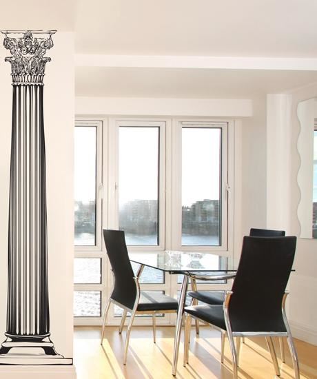Greek Columns Wall Decal. (Pair) #JH222