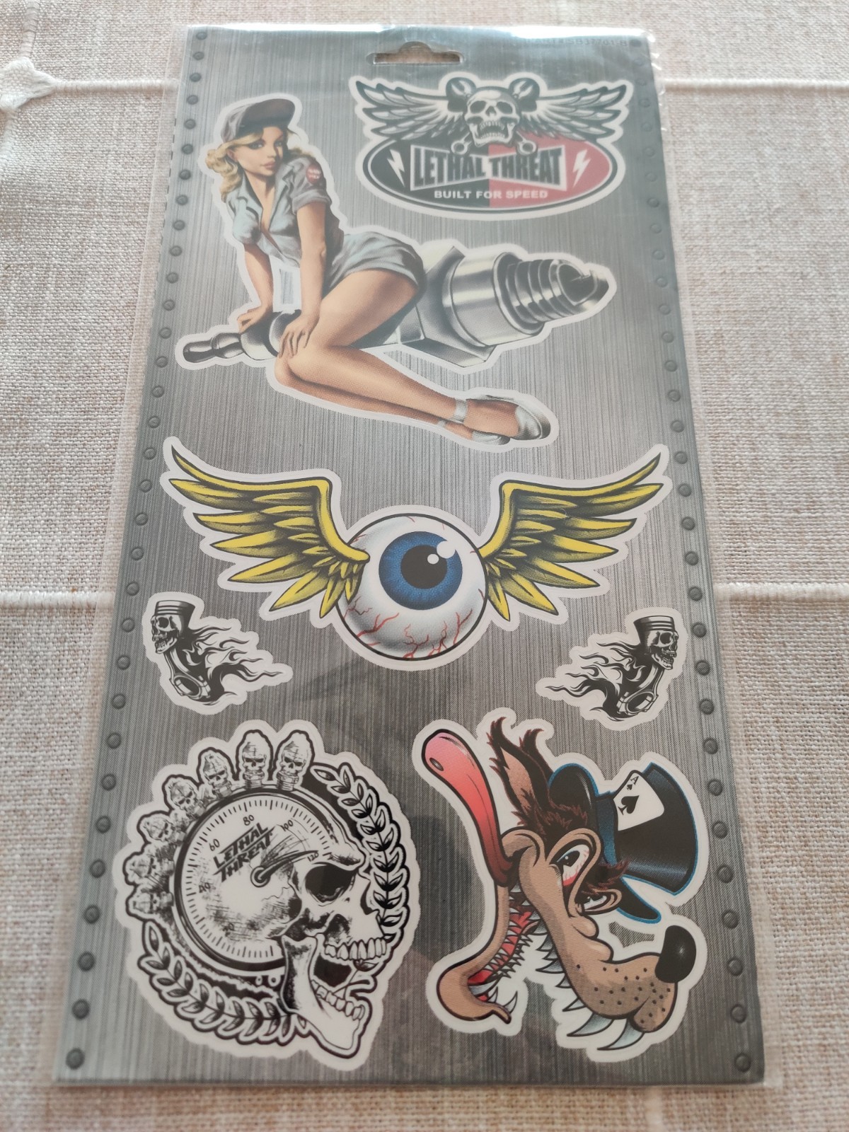 NEW LETHAL THREAT HOT ROD SERIES 13-PACK VINYL DECALS STICKERS SB37701