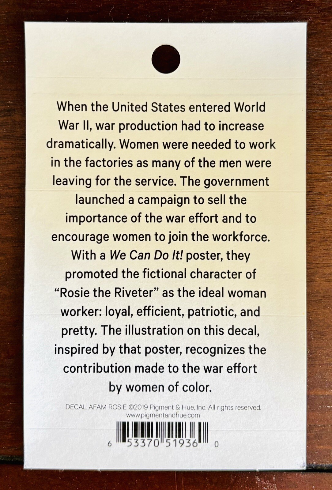 Rosie the Riveter We Can Do It & Women Of Color We Can Do it Vinyl Decals