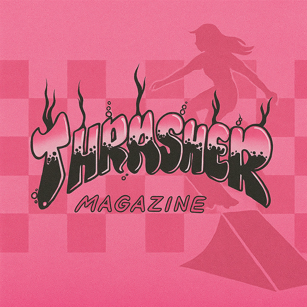Skateboard Skating GLOSSY PINK Trasher Magazine Art Stickers – Group Set of 3