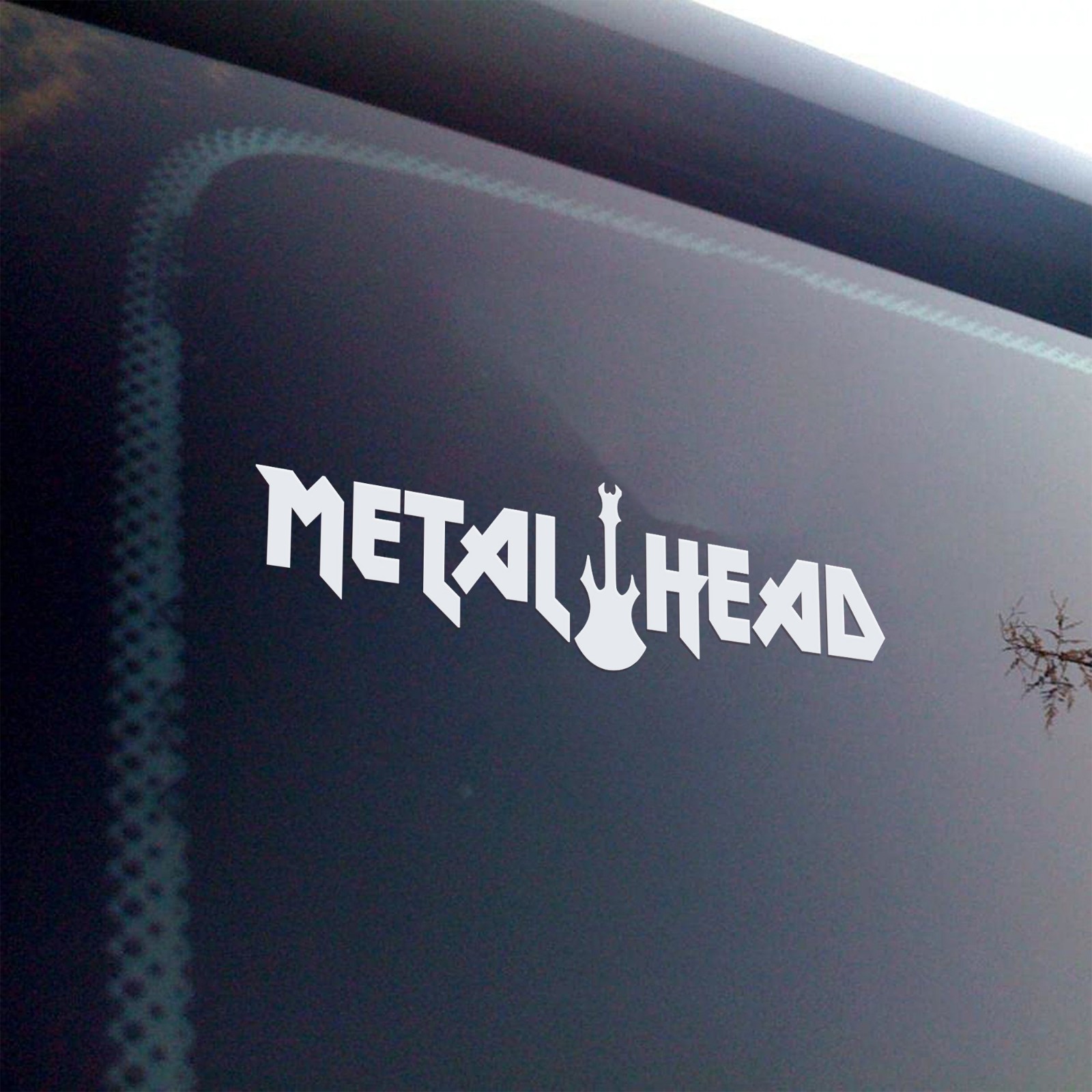 Metal Head Vinyl Decal Sticker – Hard Heavy Black Death Speed Thrash Guitar