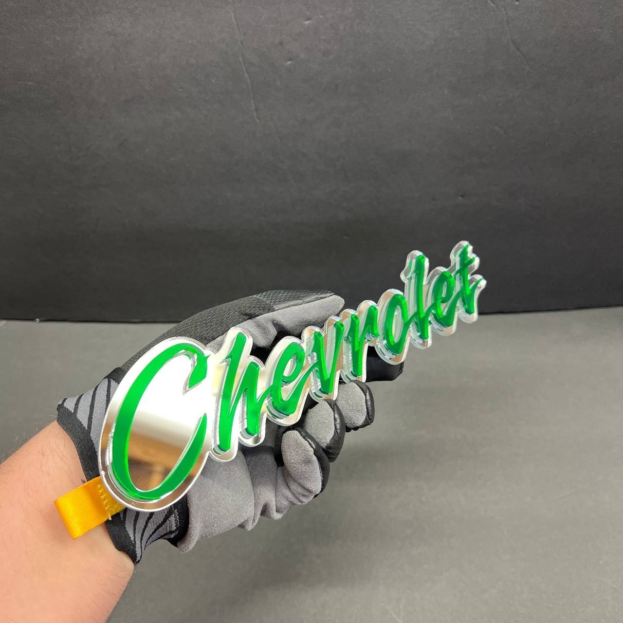 Custom Laser Cut Acrylic Badge Emblem for Car MultiColor PersonalizedName