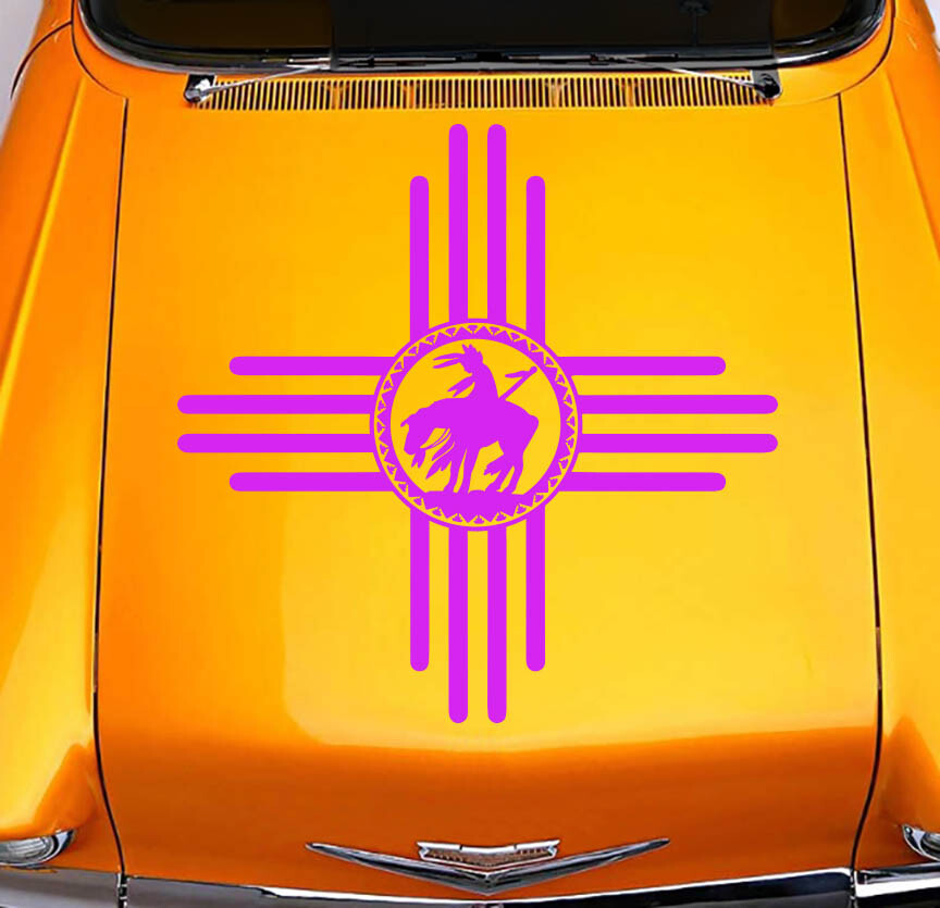 Zia End of the Trail Native American Indian sticker decal
