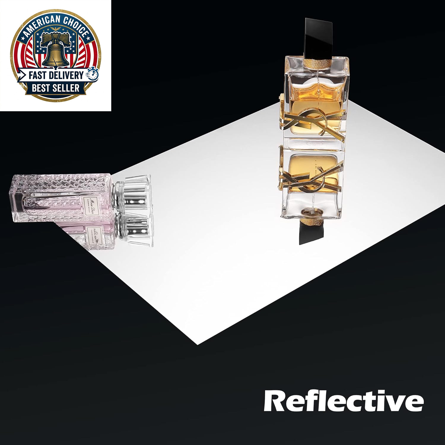 24"X197" Large Flexible Self Adhesive Mirror Stickers for Walls Mirror Decor Sti