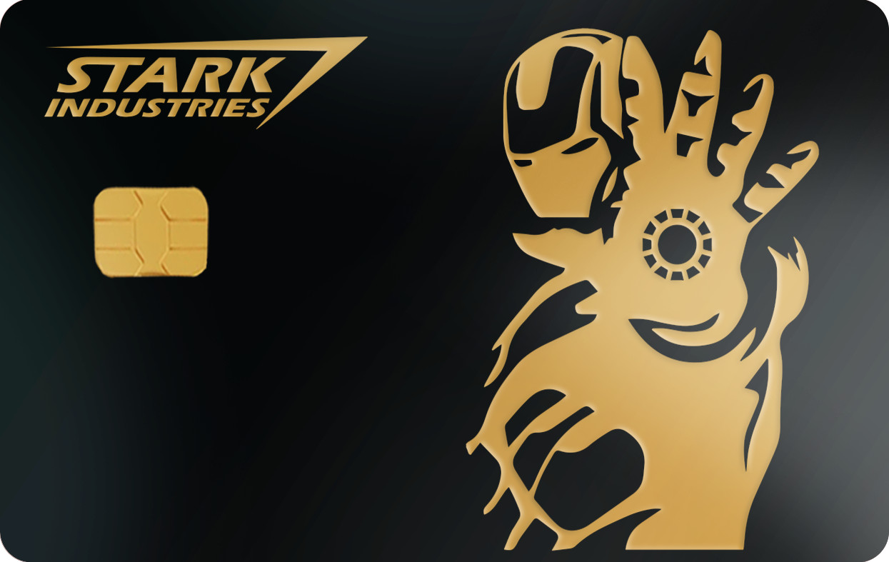 2-Pack Iron Man Stark Industries Credit Card Skin | Marvel Superhero Debit Decal