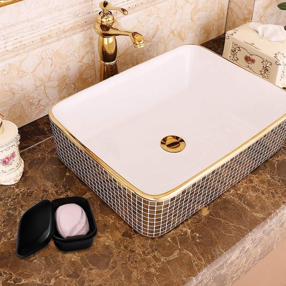Soap Dish Soap Box Soap Holder 2 Pack Soap Container for Shower, Waterproof